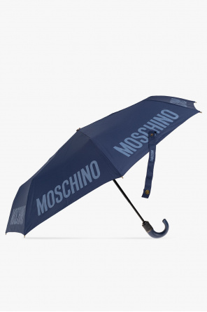 【Moschino】 Logo Umbrella 折りたたみ傘 Moschino logo-print Umbrella | Red | FARFETCH